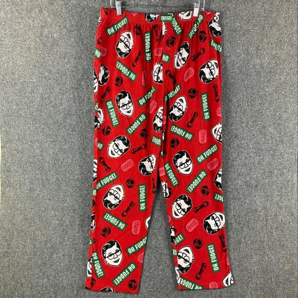 A Christmas Story Pajamas Pants Men's Extra Large XL 100% Polyester - Picture 1 of 8